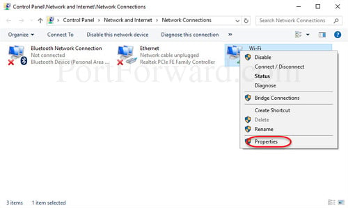 windows 10 network connections
